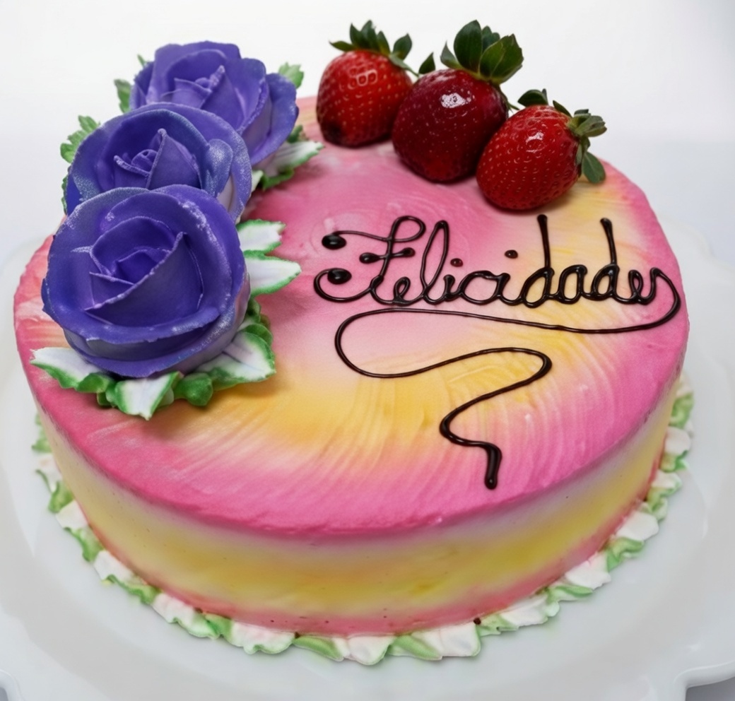 Bolo decorado da confeitaria Padaria Colorado